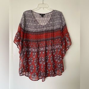 Boho patterned blouse